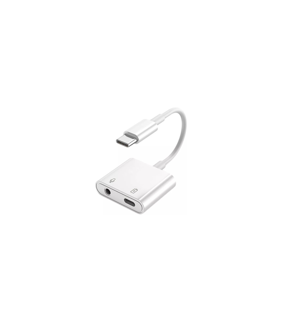 Adaptador Usb C 2 En 1 Audio + Carga Para iPhone 15 16 Pro M