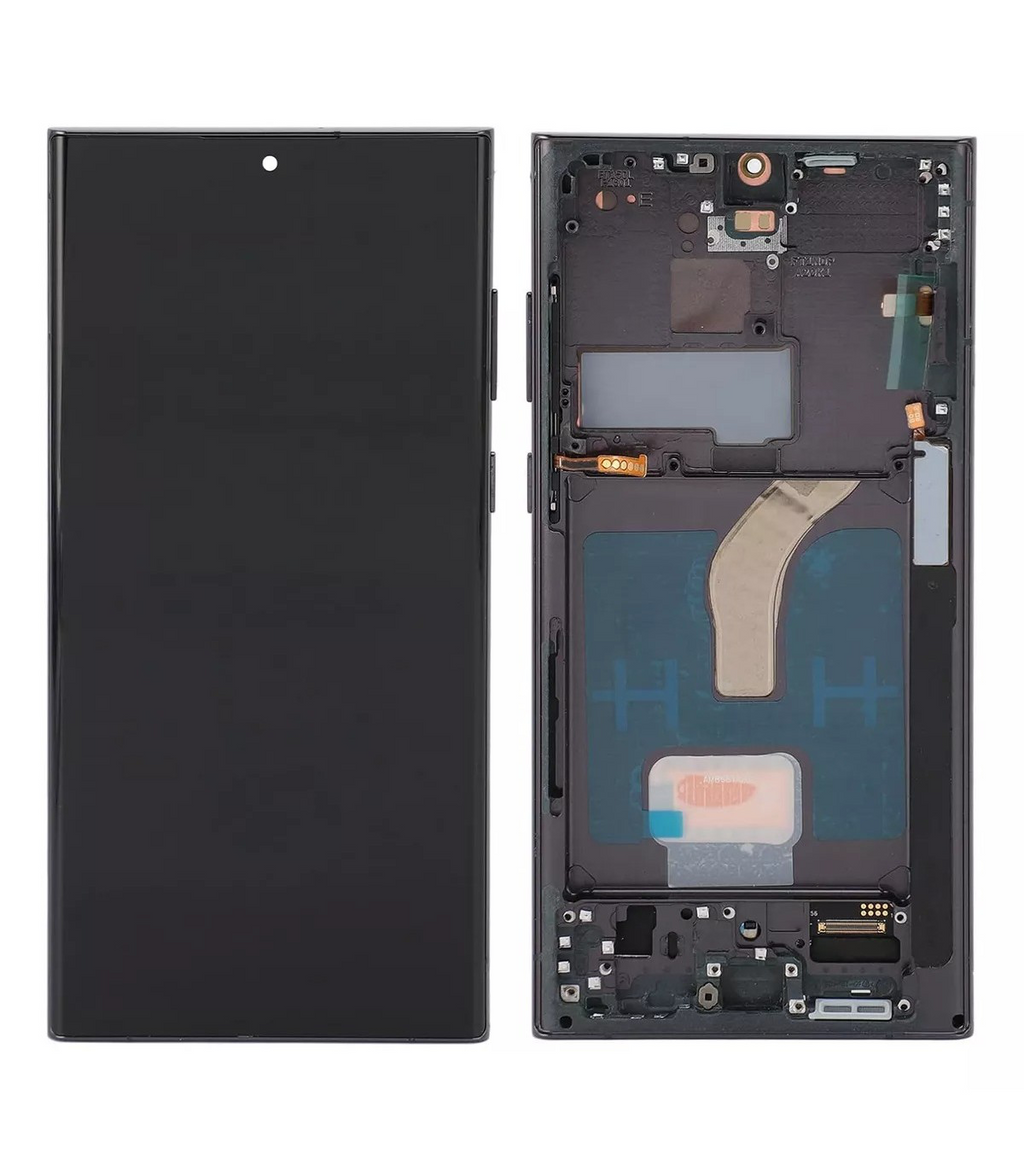 Modulo Samsung S22 Ultra S908 con Marco Sin Huella INCELL Android 14